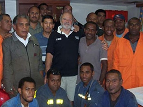 Sumatra II Dr Jerry Morgan and the rest of the crew who saved him © SW